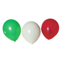 Luftballons grn/wei/rot, 30 Stck