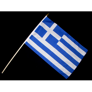 Stockfahne Griechenland
