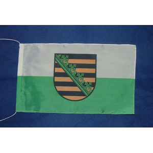 Tischflagge Sachsen, gesumt, 15 x 25 cm