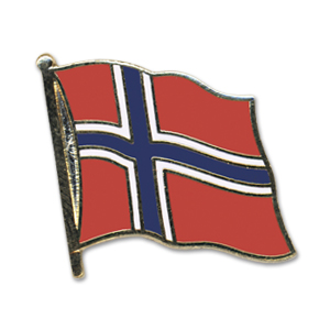 Flaggenpin Norwegen