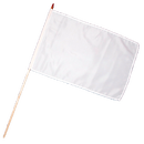 Stockflagge Weiß