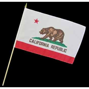 Stockflagge California