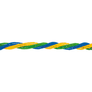 Spiralgirlande grün-gelb-blau, Papier, 400  cm, FP