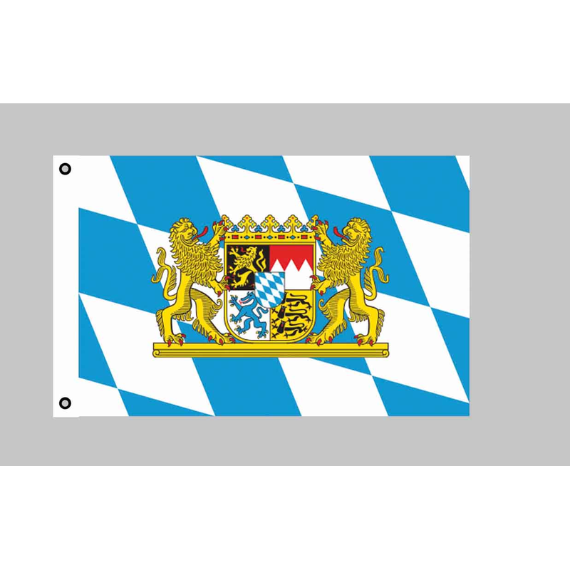 Bayern mit Löwen,Polyester 90 x 150 cm Fahne 