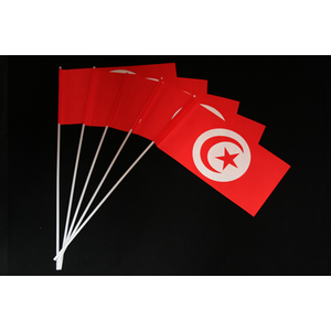 Fähnchen Tunesien, Papier, 50 Stück