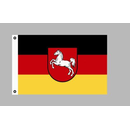 Niedersachsen, Flagge 150 x 90 cm, Polyester, Ösen