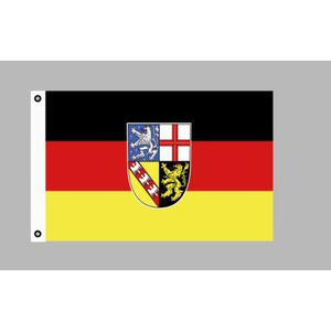 Saarland, Flagge 150 x 90 cm, Polyester, Ösen