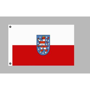 Thüringen, Flagge 150 x 90 cm, Polyester, Ösen