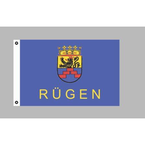 Rügen, Flagge 150 x 90 cm, Polyester, Ösen