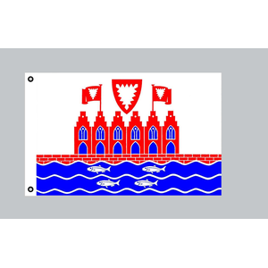 Heiligenhafen, Flagge 150 x 90 cm, Polyester, Ösen