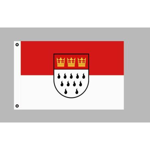 Köln, Flagge 150 x 90 cm, Polyester, Ösen