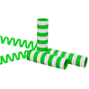 Luftschlangen grün-weiß