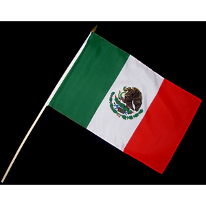 Stockfahne Mexiko