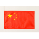 Tischflagge China, gesäumt, 15 x 25 cm