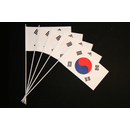 Fähnchen Südkorea, Papier, 50 Fähnchen