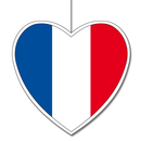 Hänger Frankreich Herz