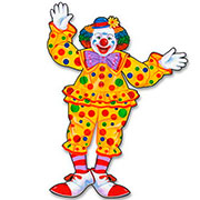Clown-Kartonmotiv